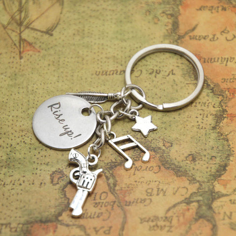 Rise Up Charm Keychain
