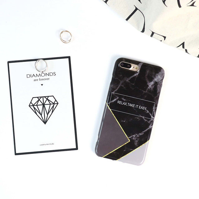 nspired Quote Marble TPU Case