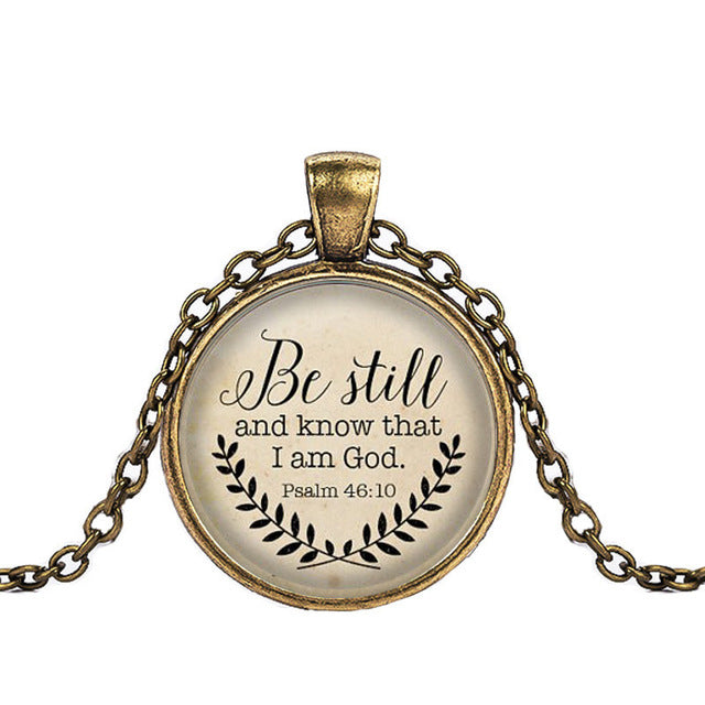 Christian Scripture Inspiration Necklace